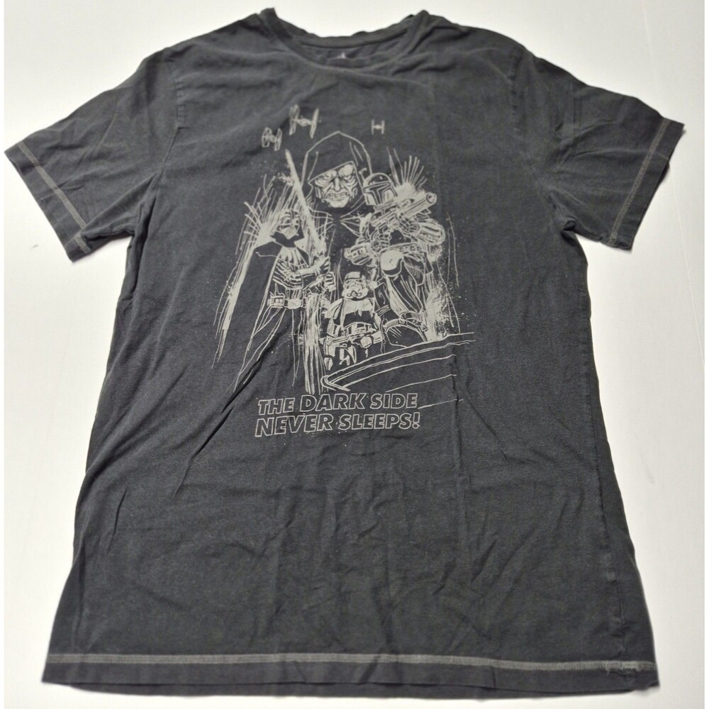 Disney Parks Star Wars Dark Side Shirt Mens M Vader Boba Fett Retired Disneyland